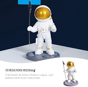 Astronauta Escultura em Resina Para Decoração - Linne