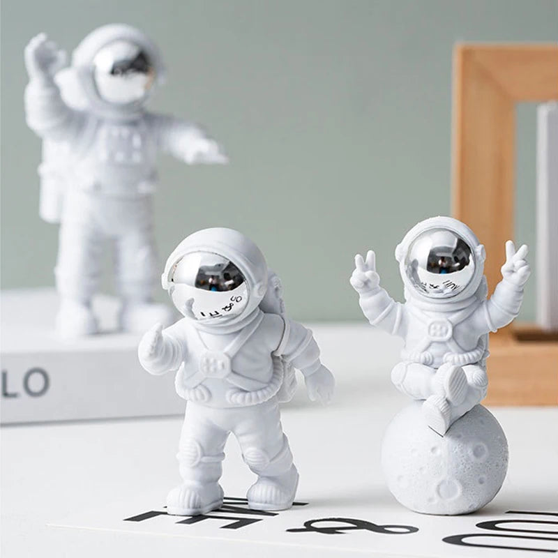 3 Peças de Resina Astronauta Decoração - Linne