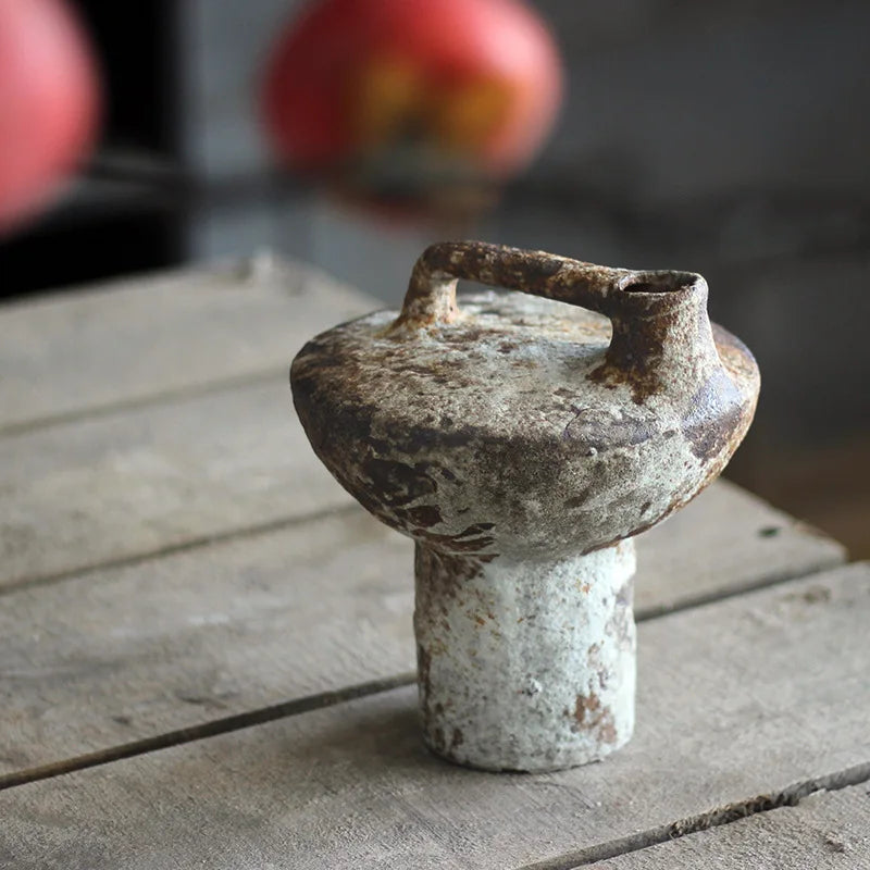 Vaso de cerâmica Artesanal Estilo Wabi-Sabi - Linne